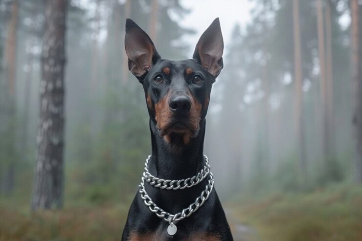 Dog with Luxury Collars